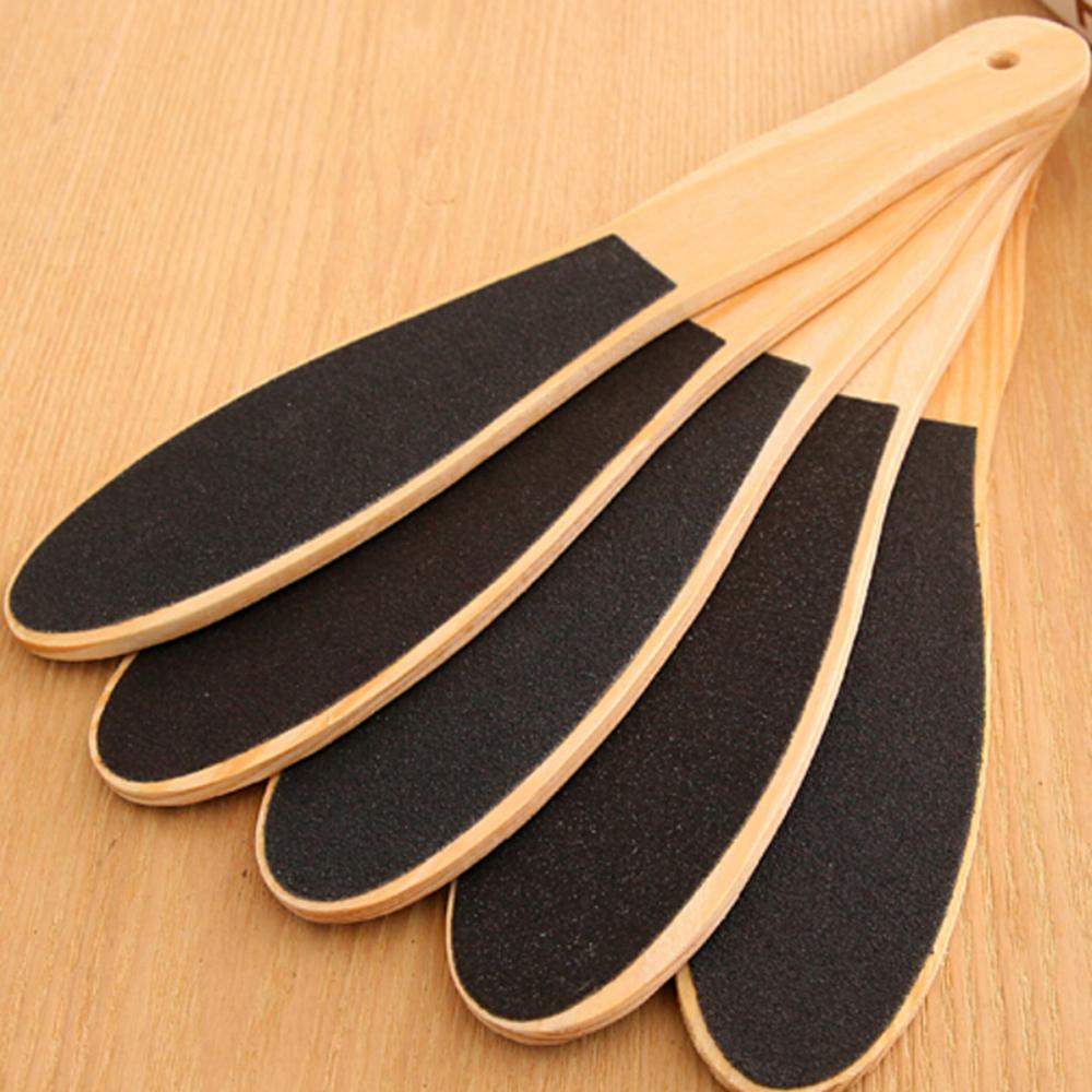 Removedor de callos para pies, limas de madera, rallador para pedicura, Limar, piel dura, seco grueso, Lima de pie de doble cara