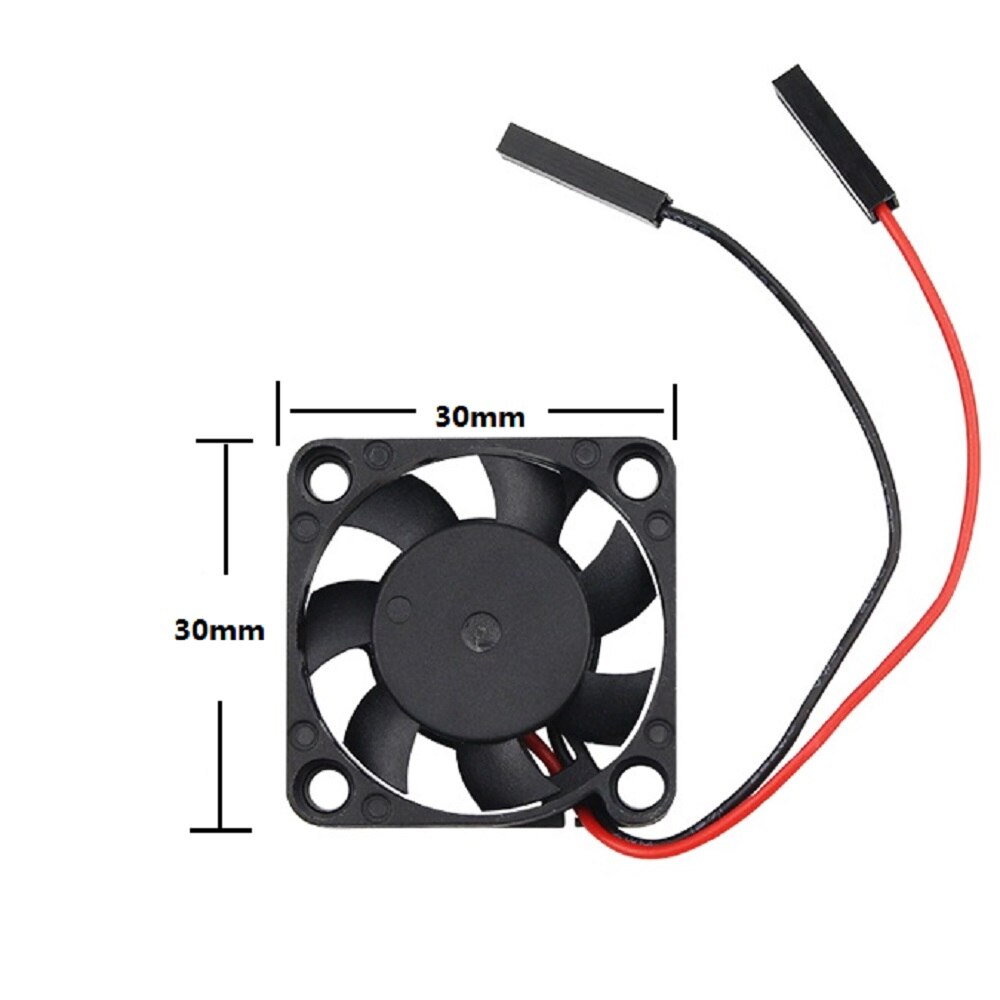 Raspberry Pi 3 Cooling Fan for CPU Acrylic Case / 5V plug-in and play / Support raspberry pi Plus B+/ 3d printer