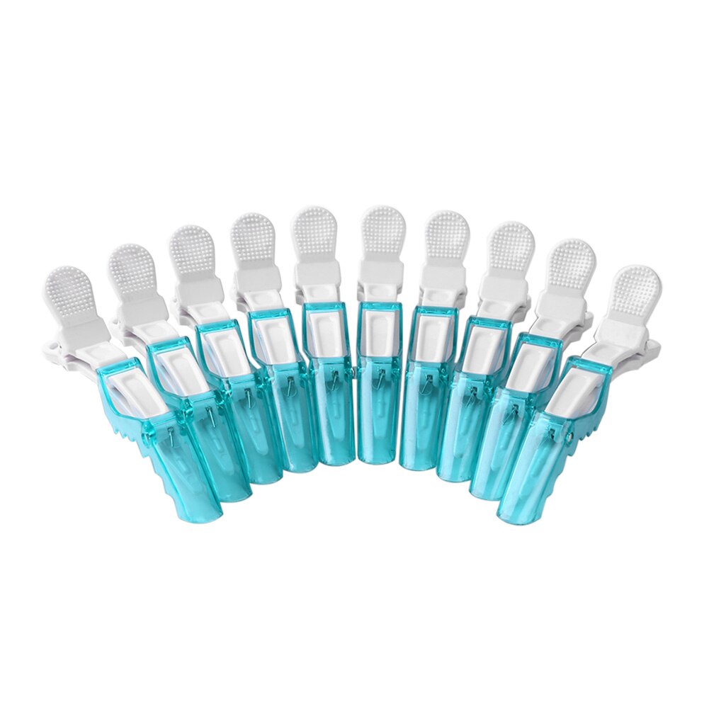 Pinza de araña para peluquería, pasador de cocodrilo de plástico, herramienta de agarre, utensilio de peluquería, 10/6 Uds.: 10PCS Green