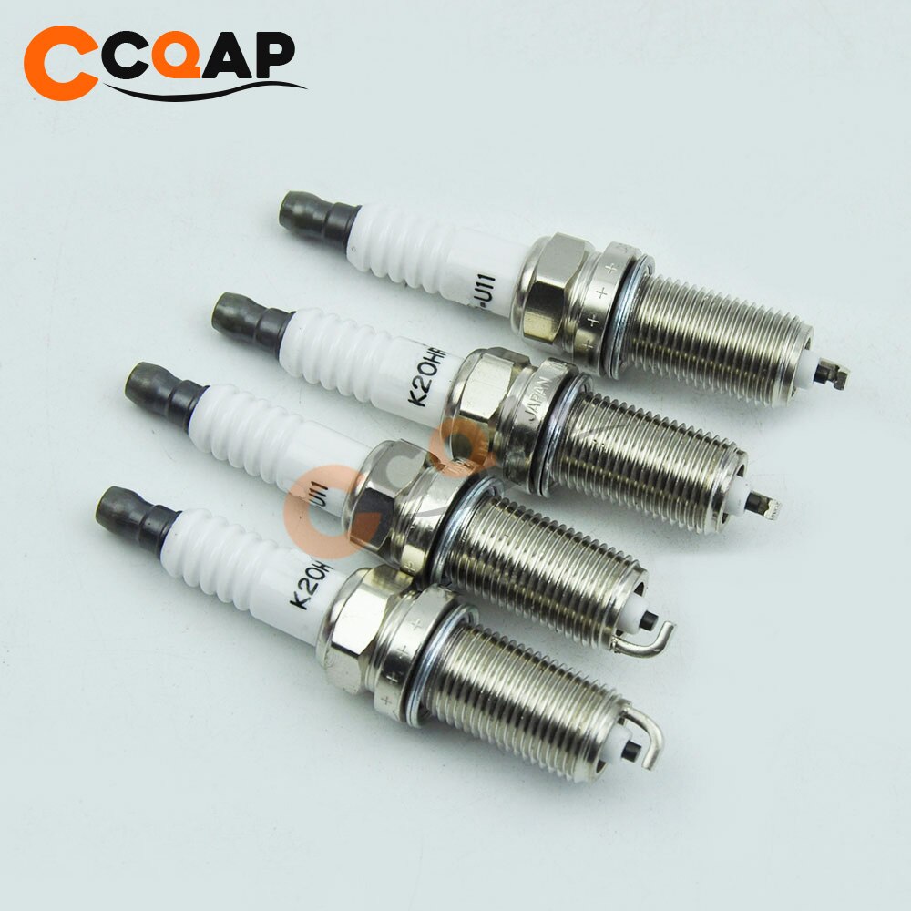 Set of 4 Normal Spark Plug 90919-01235 K20HR-U11 For Toyota 4Runner FJ Cruiser Tundra Tacoma 9091901235 K20HRU11