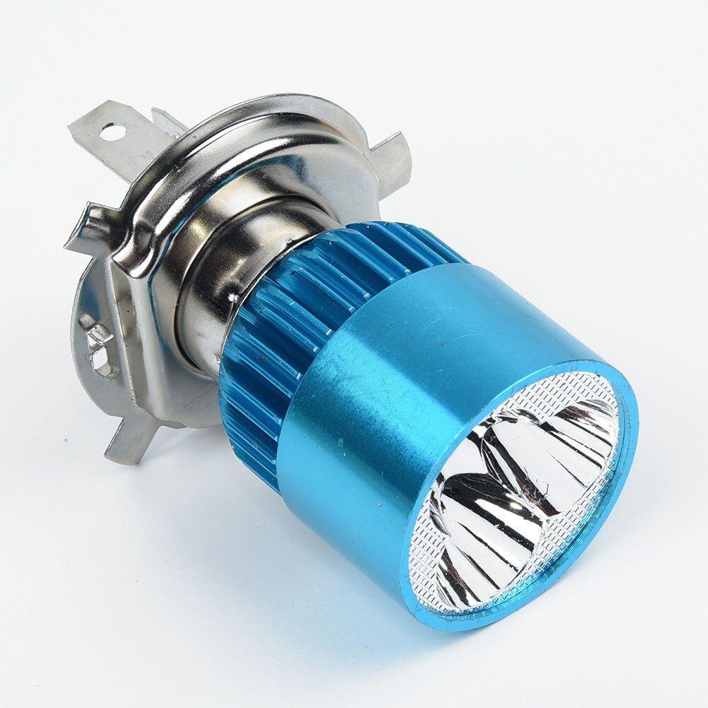 1pc 12-85v motorfiets  h4 3 led koplamp mistlamp 12w 7500k lampen 1100lm onderdelen