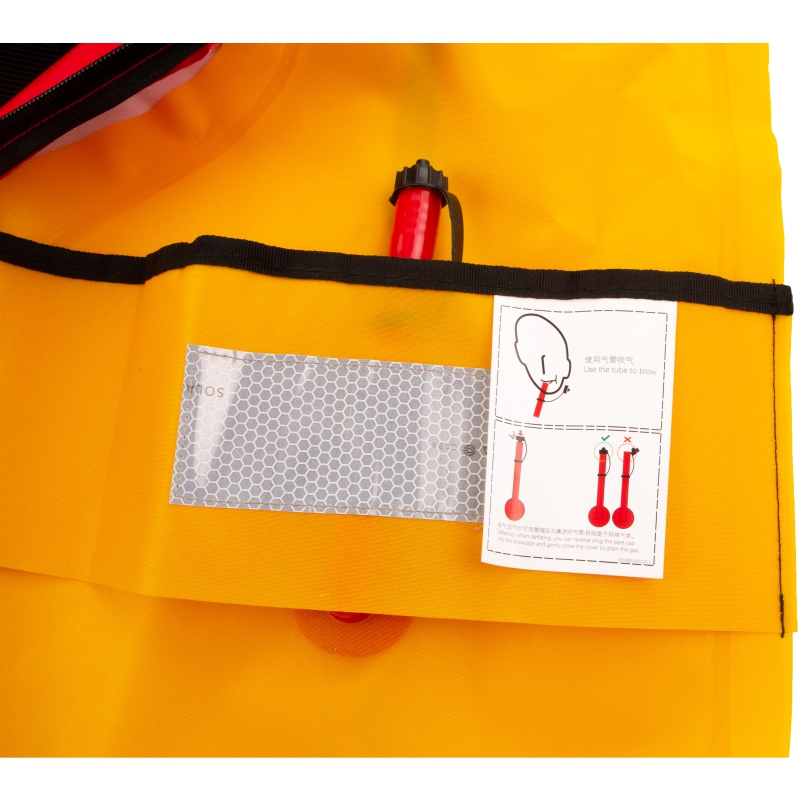 Fiskevest selvoppustelig redningsvest manuel vest voksen 150n 100n auto vandsport rafting bådtilbehør