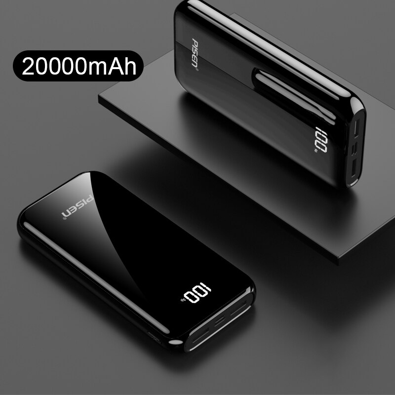 PISEN-batería portátil de 20000mah/30000mah/40000mah, powerbank de carga rápida de 22,5 w, ligera, 3 vías, carga rápida: 20000mAh