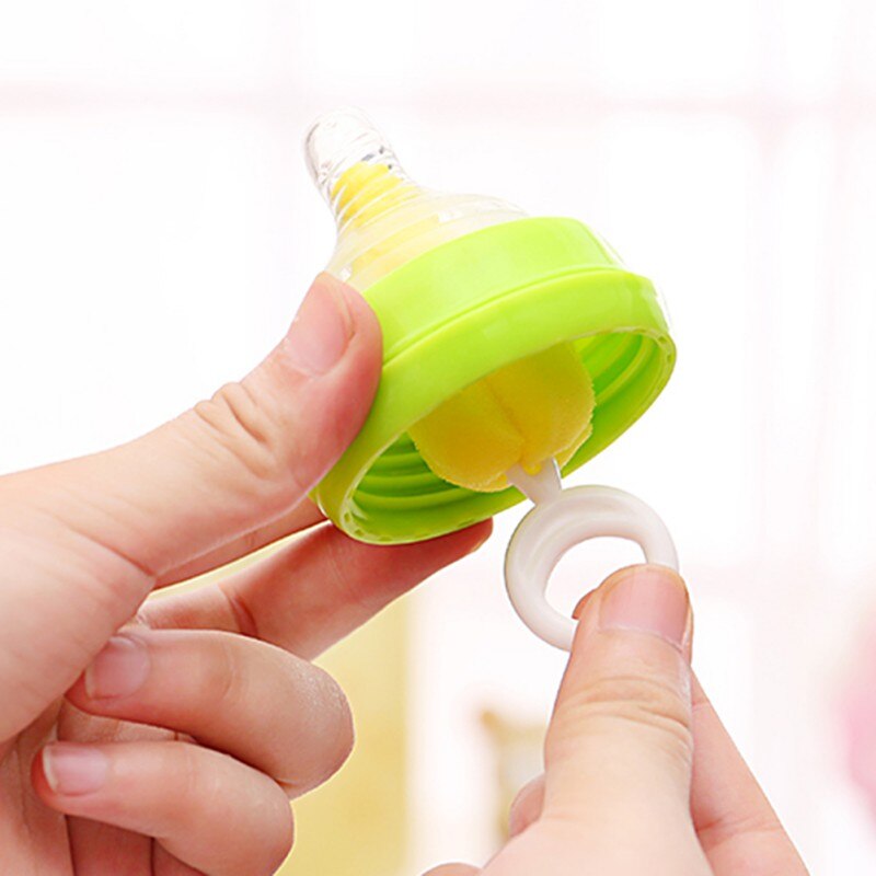 7 Teile/satz Baby Schwamm Reinigung Werkzeuge Stroh Pinsel Nippel Pinsel für Fütterung Flasche Tasse