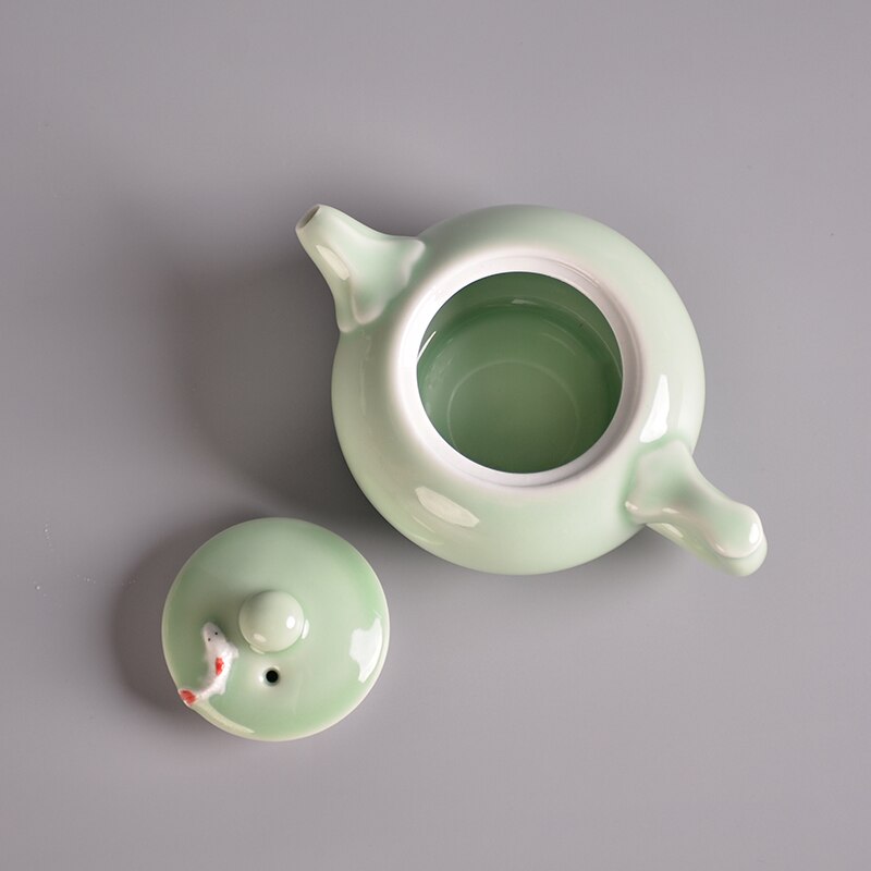 TANGPIN longquan celadon ceramic teapots fish kettke chinese tea pot drinkware