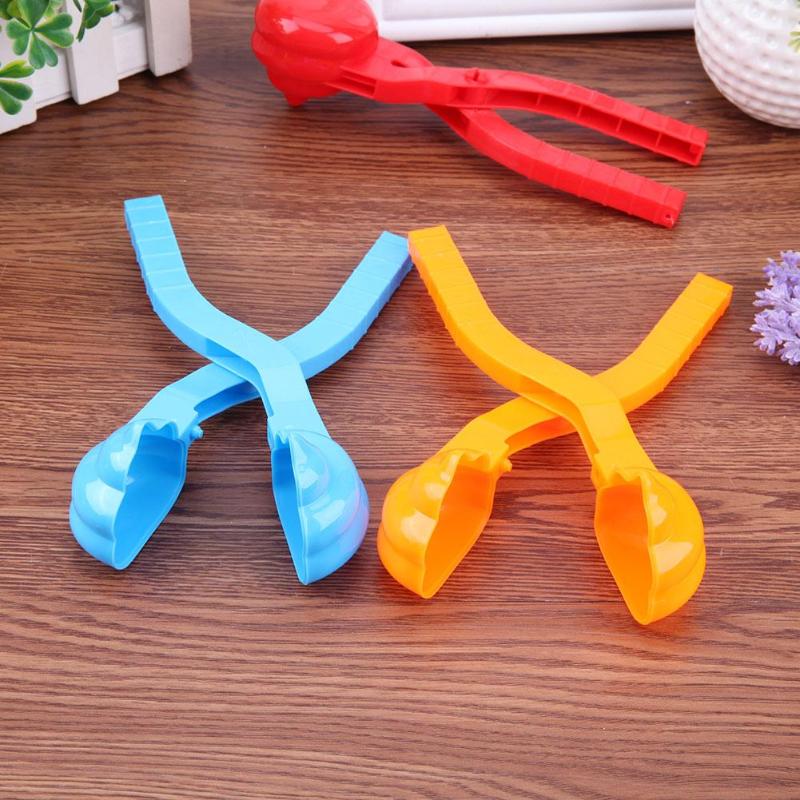 Snow Ball Clamp Poop Winter Snowball Clip Sand Mold Maker Snow Scoop Clamp Beach Outdoor Fun Sports Tool Random Color