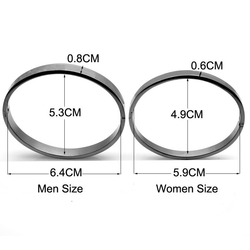 Love Roman Numeral Men Women Bracelet Bangle Titanium Steel 4colors Couple Bangle Bracelet For Men Women Jewelry