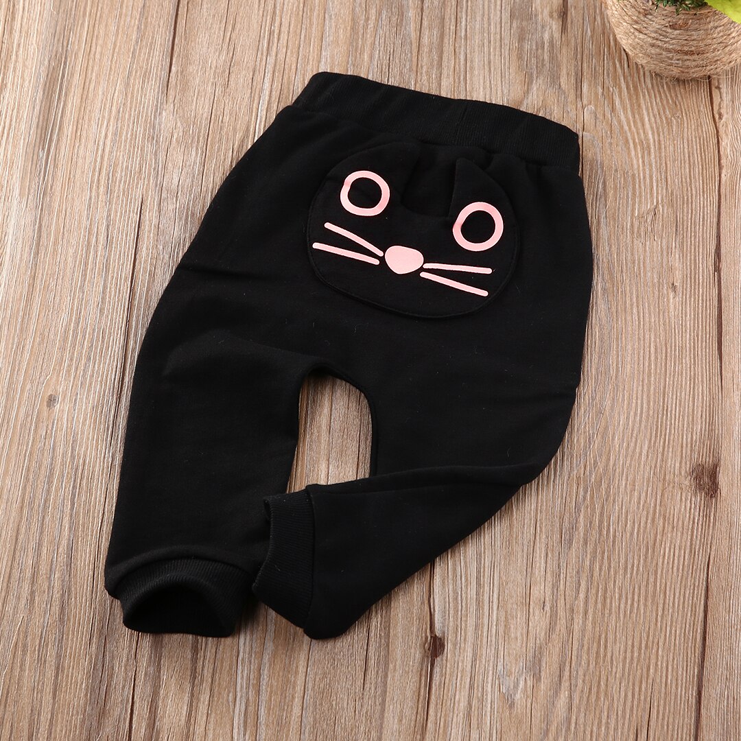 Canis 0-24 M Leuke Kat Baby Jongens Meisjes Broek Katoen Warm Casual Broek Harembroek Bodems PP Cartoon Warme Kleding 0-24 M SS