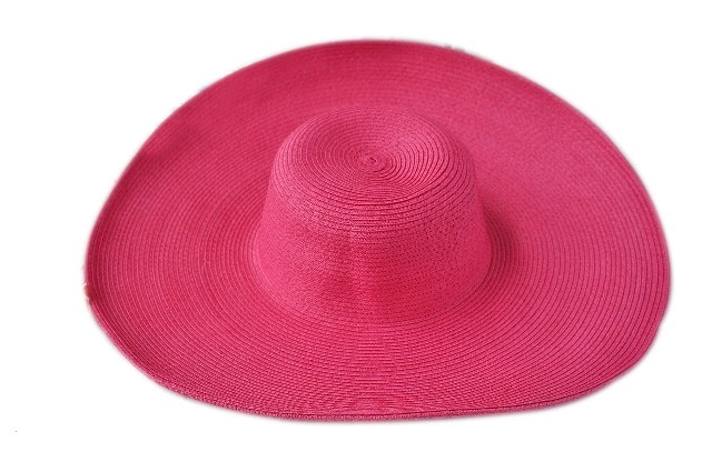Lnpbd kvindelig hvid hat sommer sort oversized solsikret strandkappe kvinders strawhat solhat sommerhat: Rose