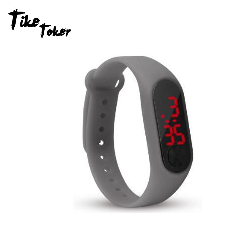 Sport Mannen Vrouwen Digitale Armband Horloges Man Dames Fitness LED Polsband Horloge Jongens Meisjes Casual Elektronische Klok Relogio Saati: gray