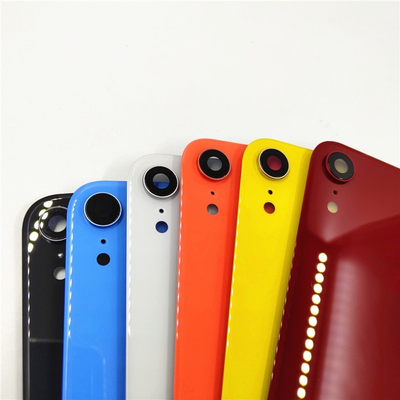 6.1 tuumaa apple iphone xr takaakun kansi takalasin kotelon kotelon korjausosa kameran linssillä