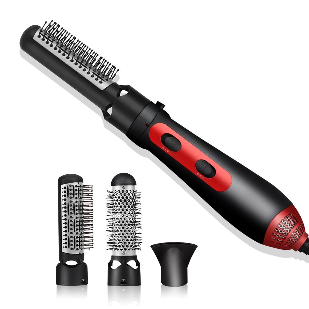 3 In 1 Electric Air Curling Iron Comb One Step Hair Dryer Brush Volumizer Blow Straightener Curler Salon Set