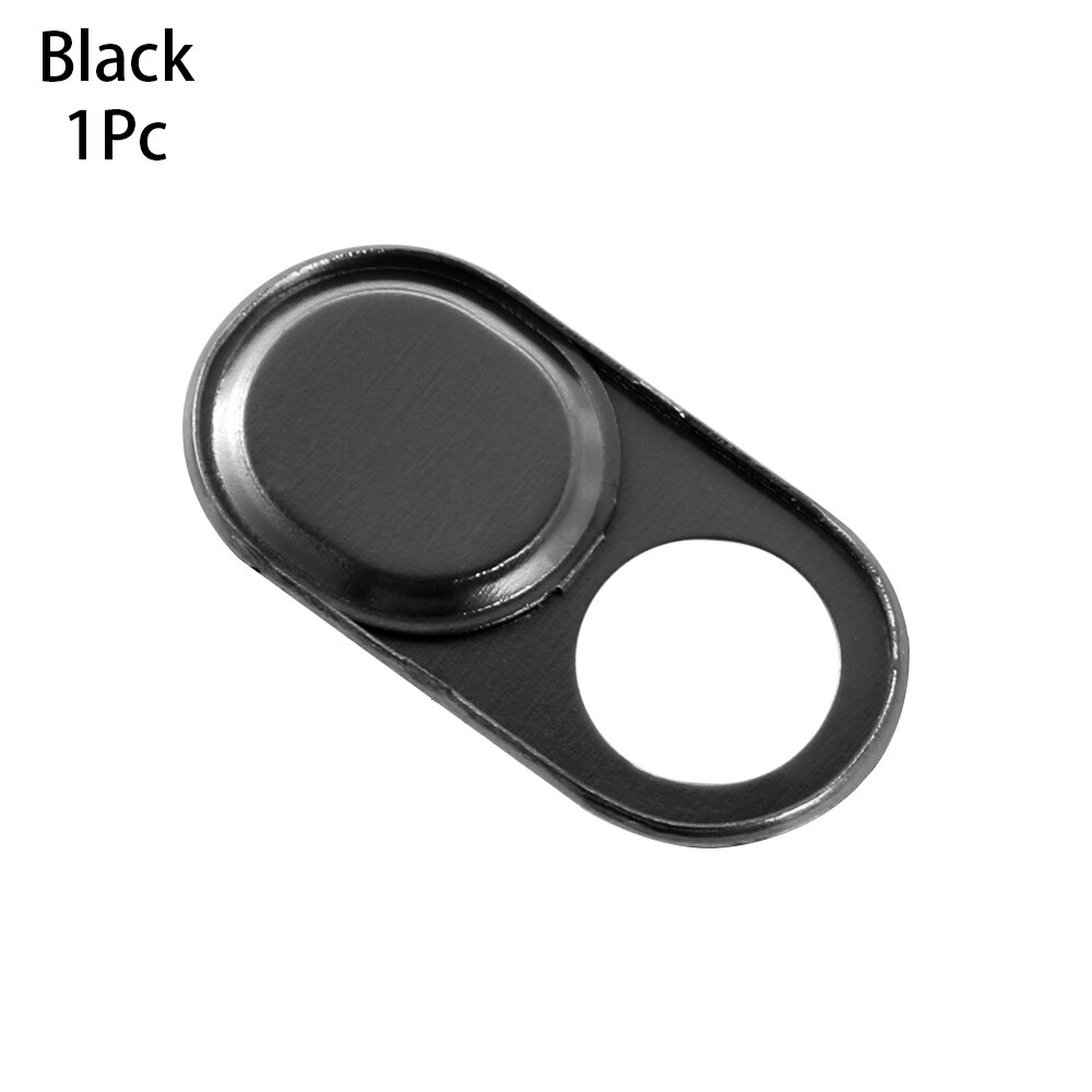 1/3 Stuks Universele Metalen Webcam Cover Camera Slider Sluiter Privacy Beschermen Sticker Voor Laptop Tablet Telefoon Ultra Dunne sluiter: 1PC Black