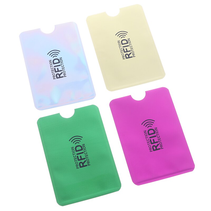 10PCS Unisex foglio di alluminio RFID cassa della carta di credito anti-smagnetizzazione titolare della carta protezione sacchetto schermante NFC titolare della carta antifurto