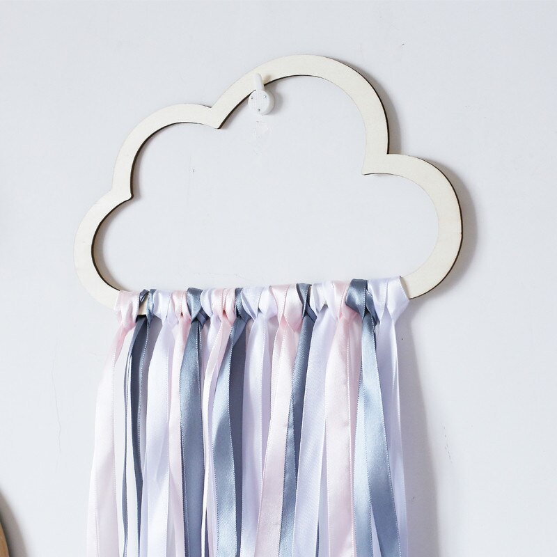 ins styl skandynawski drewniane puste chmury kutas wisiorek wiszący ornament ścienny dekoracja pokoju dziecięcego przedszkole fotografia rekwizyty