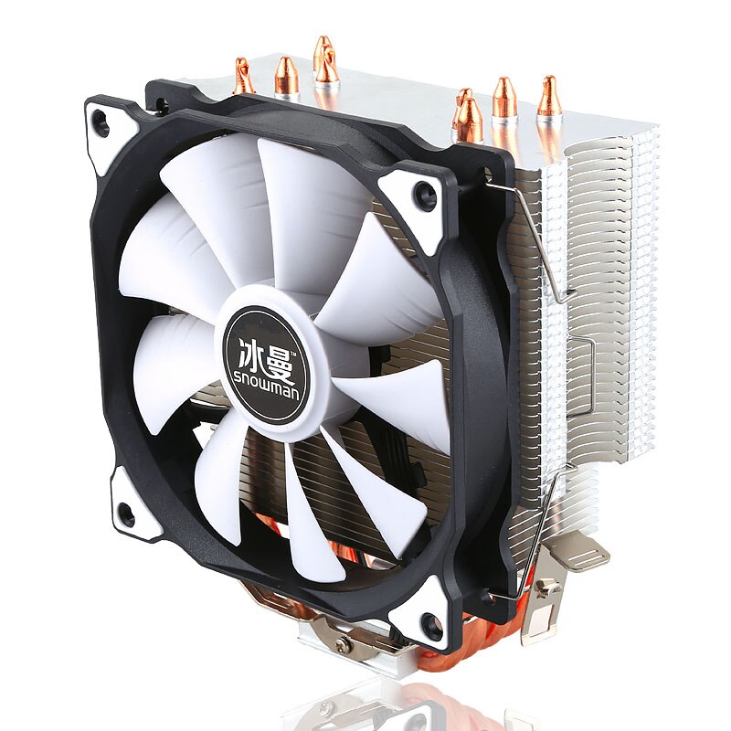 Universal Computer CPU Cooler Fan RGB 4Pin CPU Cooling Fans For Inter 775/1151/1155/1156 Heatsink 4/6 Heatpipe Fan For AMD: General Single Fan / 4 heatpipe