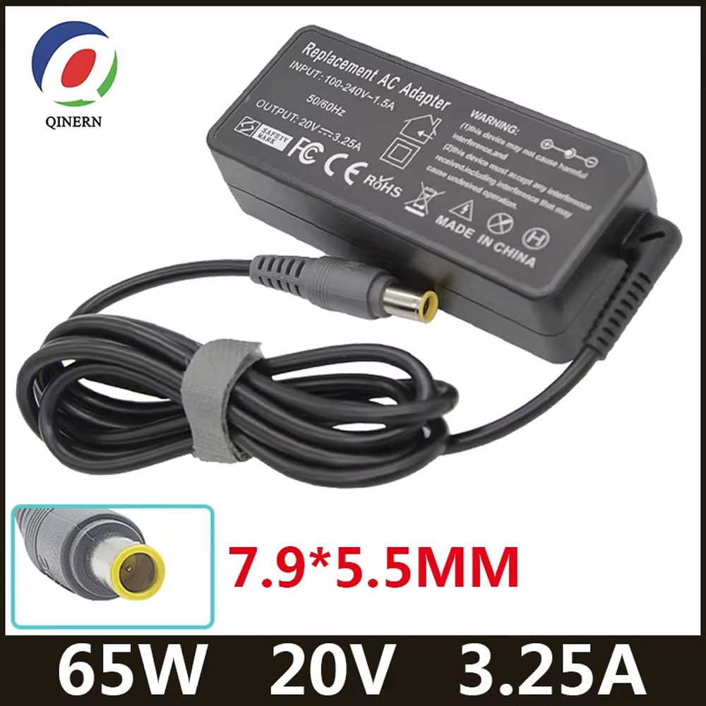 20V 3.25A 65W 7.9*5.5mm 8 pin AC Laptop Adapter For Lenovo IBM C100 C200 N200 X200 X300 R400 R500 T410 T510 V100 V200 Charger