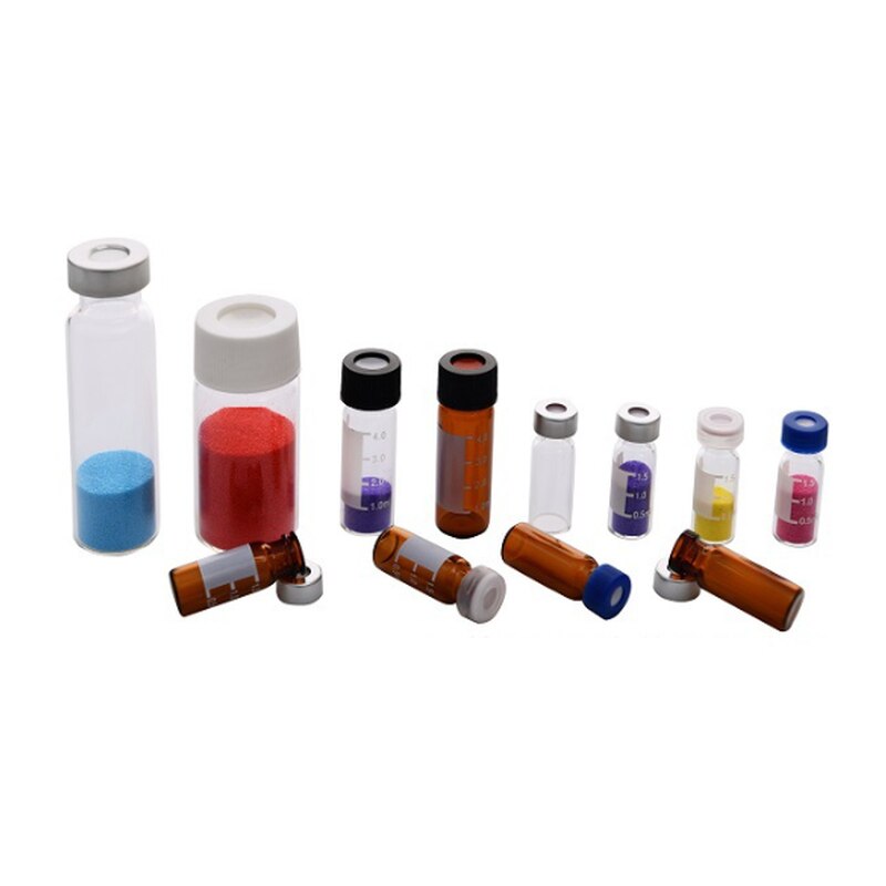 100 Pcs Chromatography Autosampler Vial 4ml Glass Reagent Bottle for lab