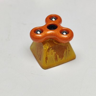 Keycap Personality Fidget Spinner Resin Keycap For Cherry Mx Switch Mechanical Gaming Keyboard Blue Black Keycaps 1pc: 9