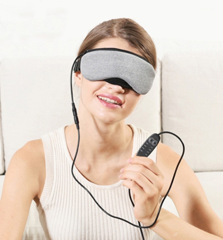 Neue Temperatur Kontrolle Wärme Dampf Baumwolle Auge Maske Trockenen Müde Kompresse USB Heißer Pads Auge Pflege !