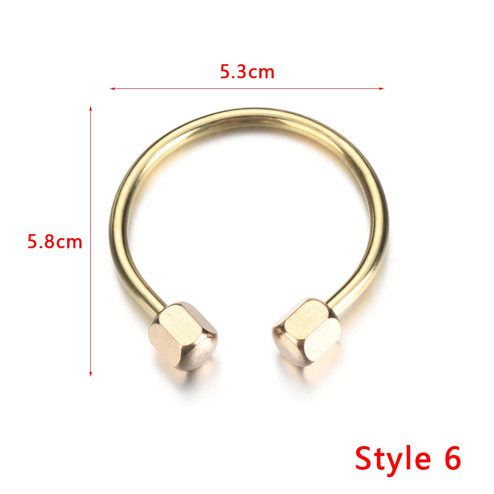 Portátil llavero latón portátil único herramientas de manualidades diy silbato gobernante colgante de llavero de la joyería llaveros Accesorios: 6