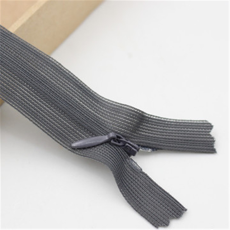 60cm cremalleras invisibles DIY Nylon bobina cremallera para costura ropa cojín herramienta cojín sastre: 04