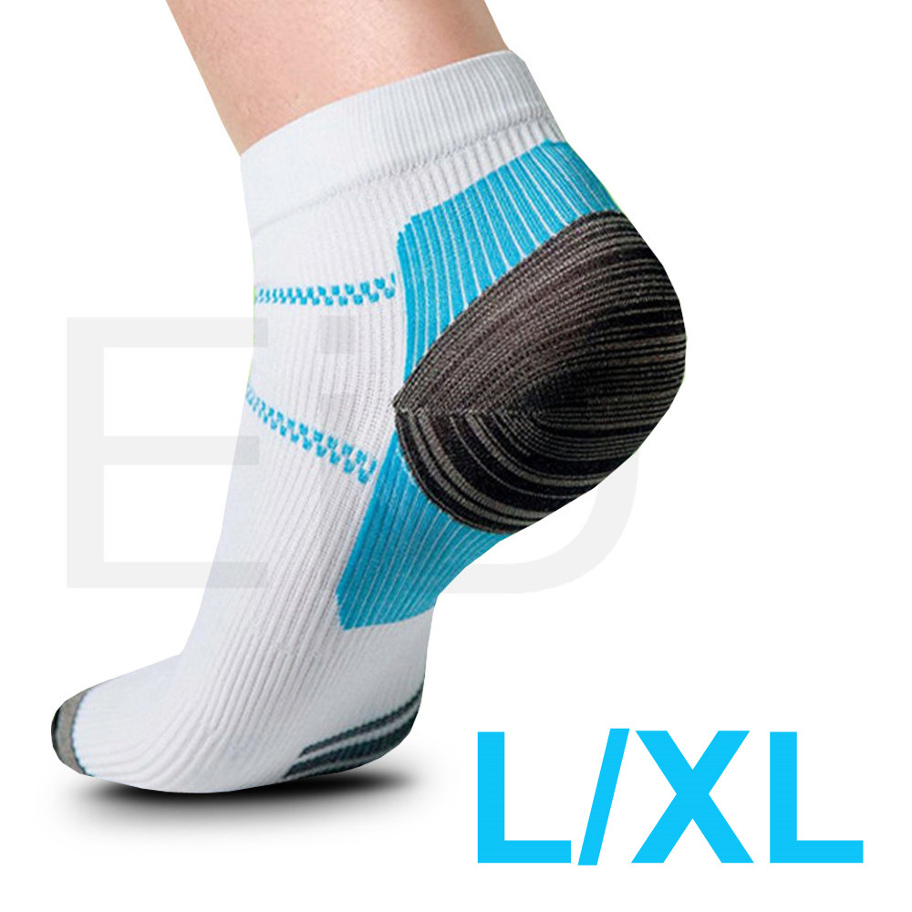 Unisex spataderen compressiekousen met comfortabele zachte katoenen spataderen sokken voor mannen en vrouwen voetverzorging: L-xl