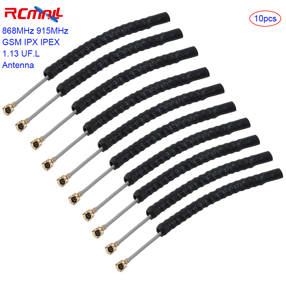 Rcmall 10 stücke 868mhz 915mhz gsm ipx ipex 1,13 u f.l Antenne eingebaut 2dbi 8cm für lora lora32u4ii