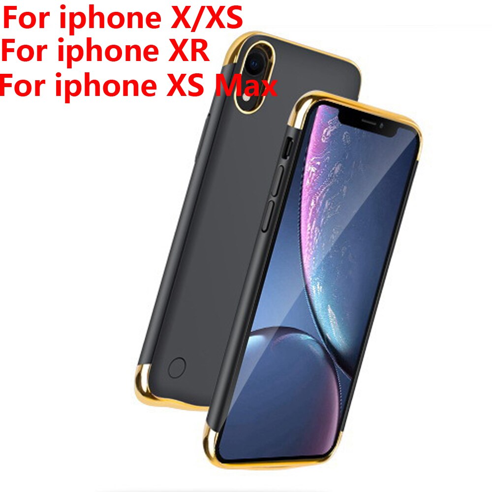 Ultra Slim Battery Charger Cases for iPhone X Xs Max External Power Bank Case for iPhone XR Backup Outdoor Battery Charger Cover