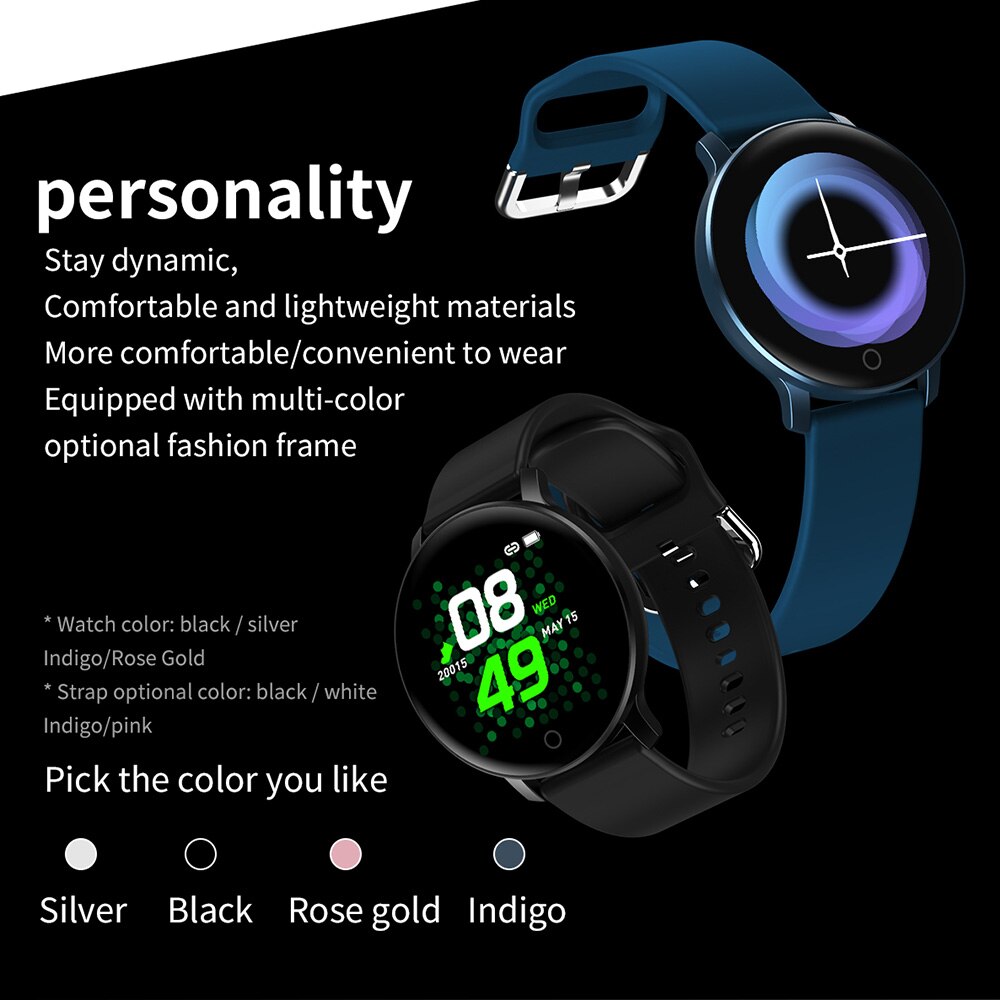 Fitness Smart Horloge Mannen Vrouwen HeartRate Bloeddrukmeter Smartwatch Waterdichte smartband voor Android Ios xiaomi iphone