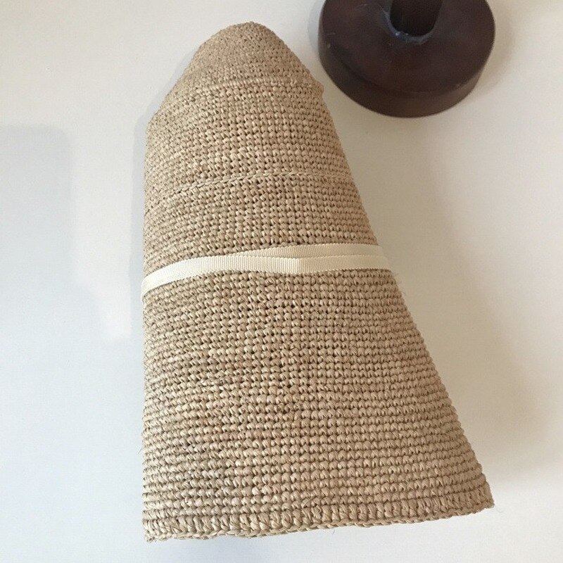 Forårssommer loli halmhat rejse ved havet skygge raffia hæklet hat kvindelige solhat hatte til damer turban hat