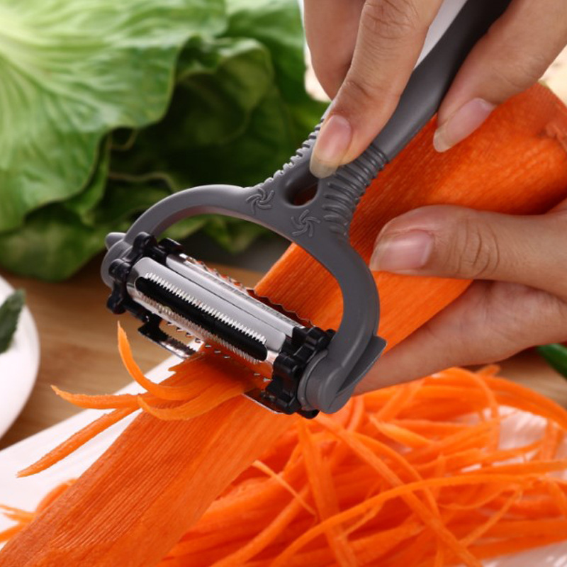 Herramientas de frutas vegetales rotatorias de 360 grados 1 Uds pelador de patata y zanahoria rallador nabo cortador de vegetales melón utensilios de cocina. Q