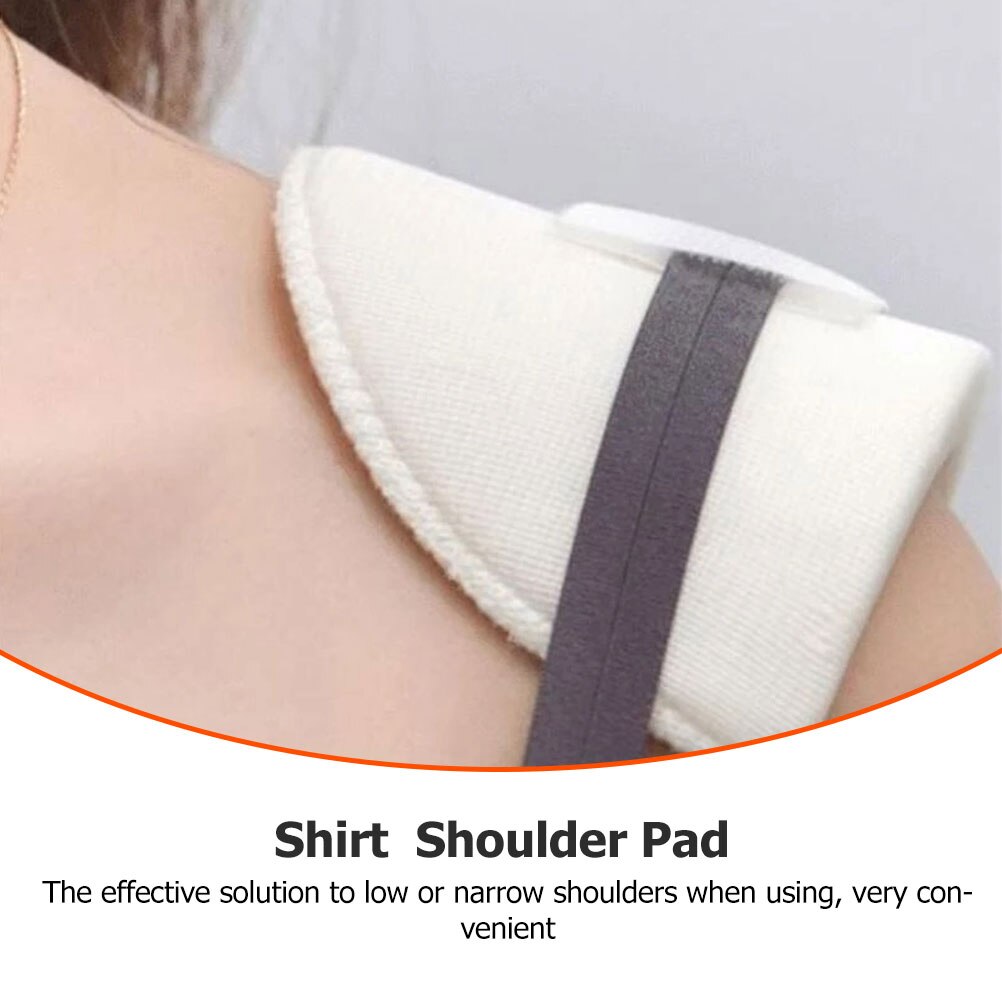 2 Pairs of Anti-Slip Shoulder Pads Portable Shoulder Pads Woman Clothes Shoulder Pads