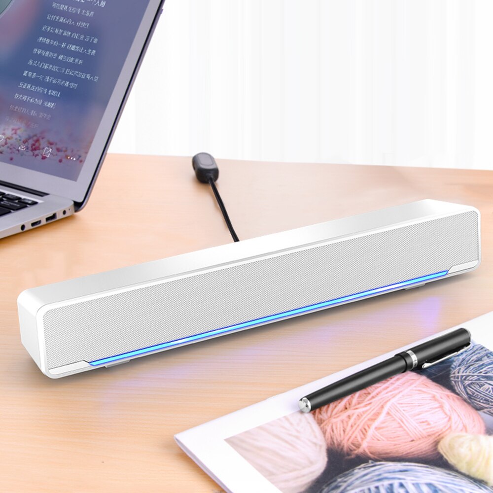 Usb trådad kraftfull dator högtalare bar stereo subwoofer bas högtalare surround sound box för pc