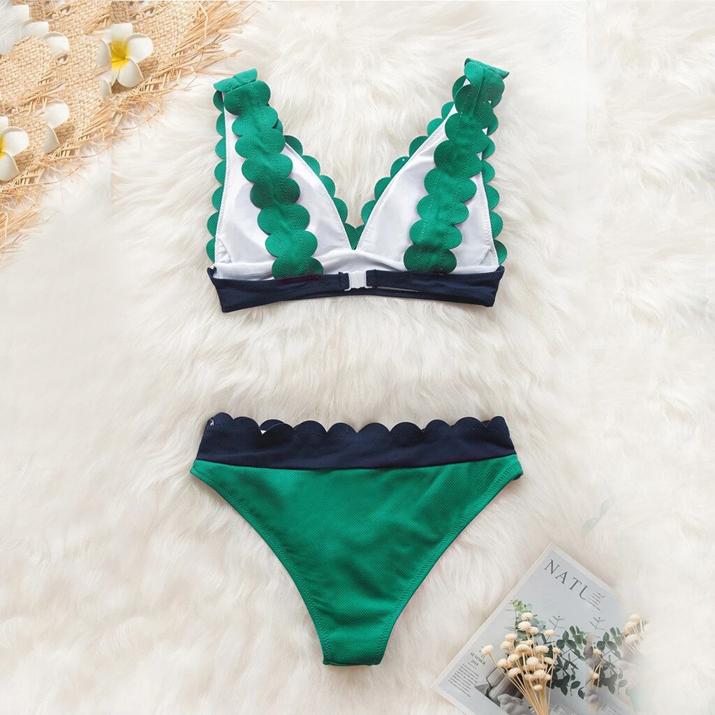 Women High Waist Bikinis Swimwear Swimuit Female Retro Beachewear Bikini Set Female Summer Beach Wear Biquini