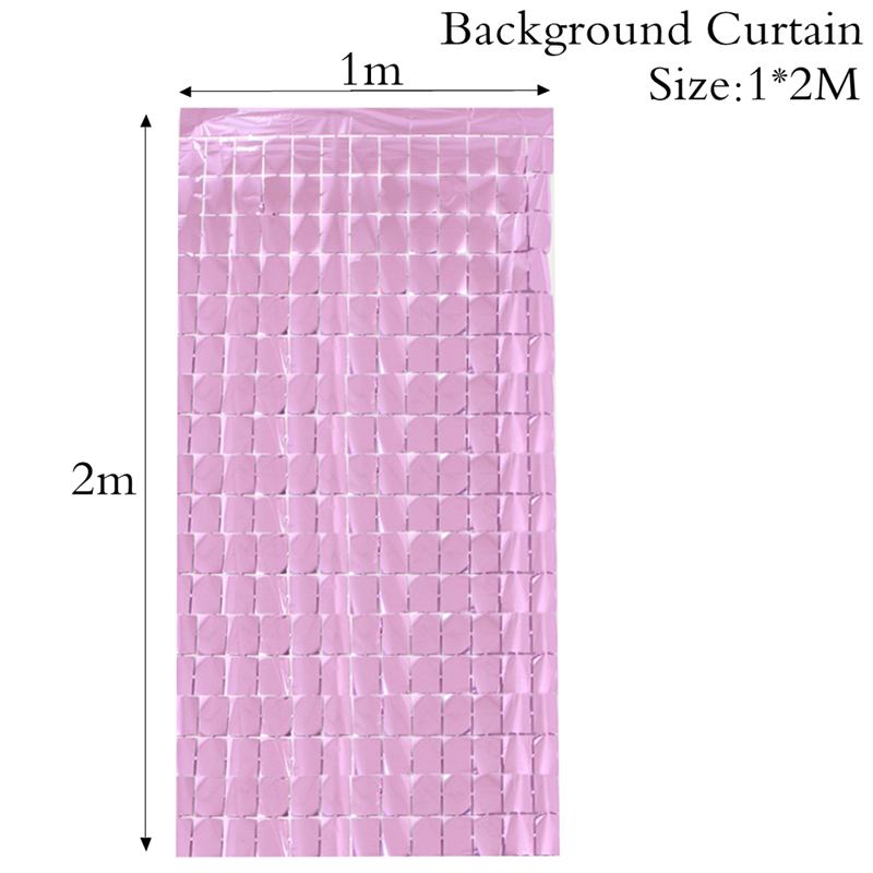 1X2M Gold Background Curtain Sequin Backdrop Wall Decor Wedding Birthday Baby Shower Christening Graduation Backdrop Anniversary: Pink