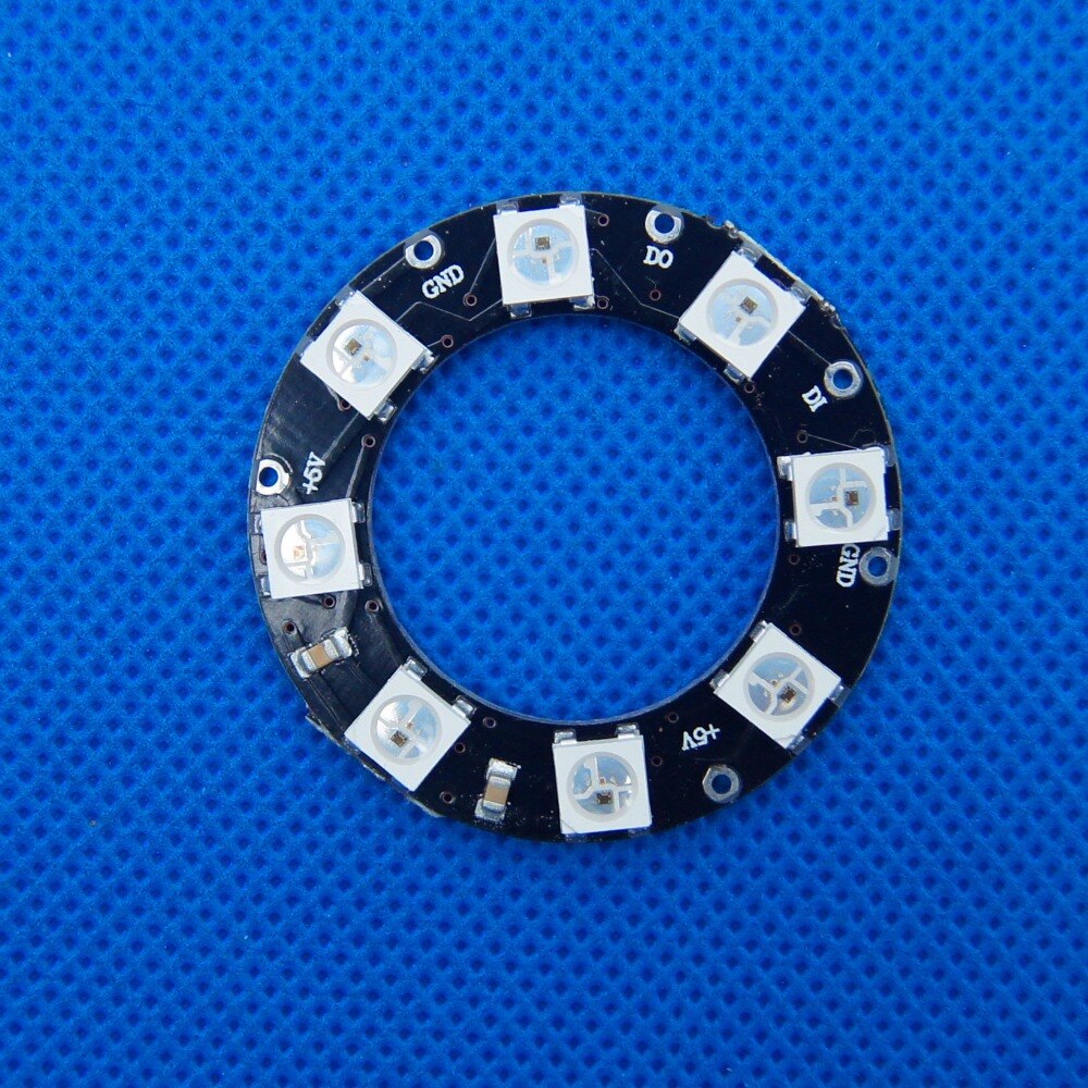 8leds WS2812B pixel ring;addressable ring;DC5V inp... – Grandado