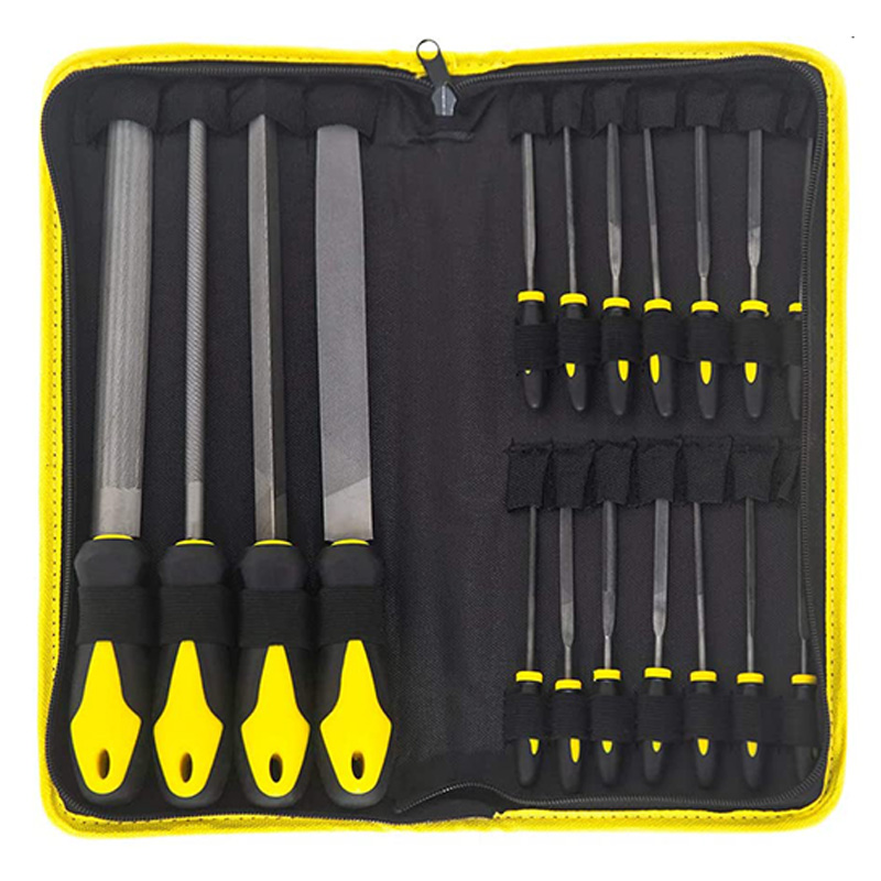 18Pcs File Set, Round and Flat Triangle-File Kits for Woodwork Metal Model Hobby Applications
