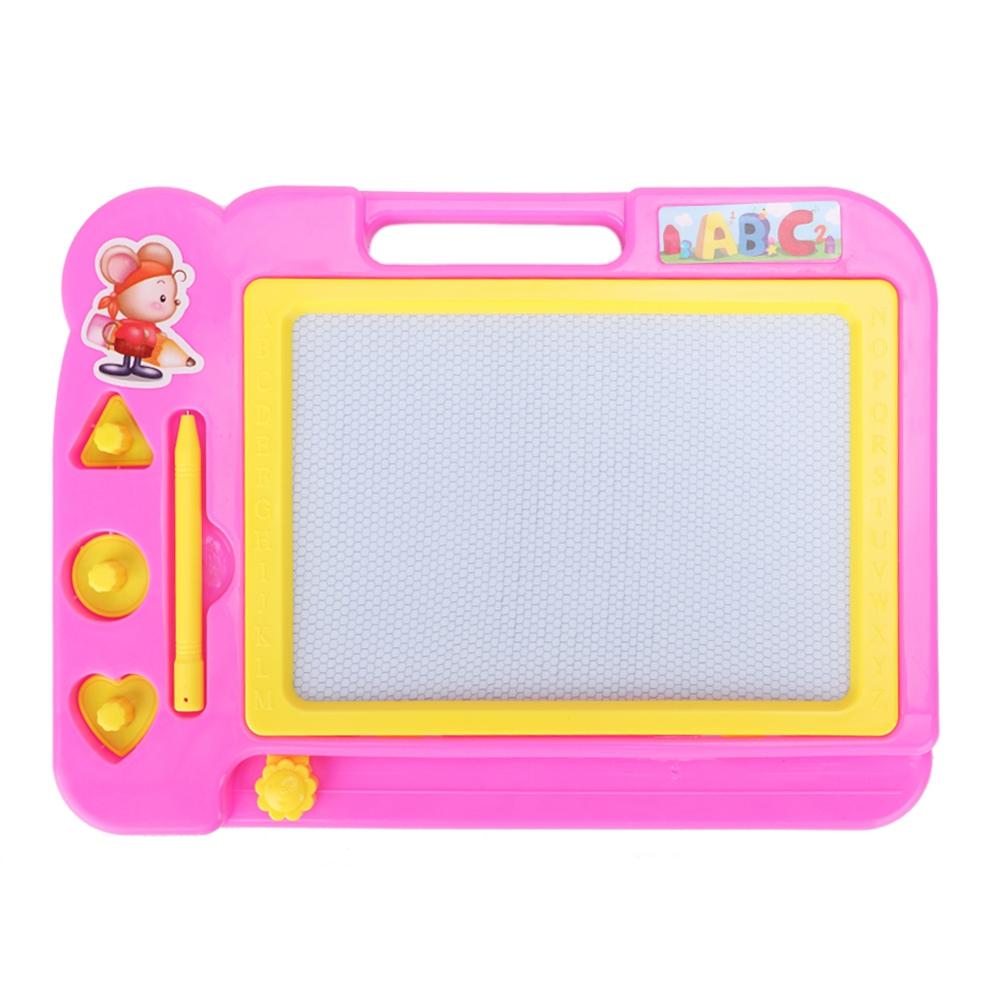 Magnetic Drawing Toys Coloring Kids Learning Drawing Writing Painting Graffiti Board Sketchpad Toy Children Educational Toys: Pink B