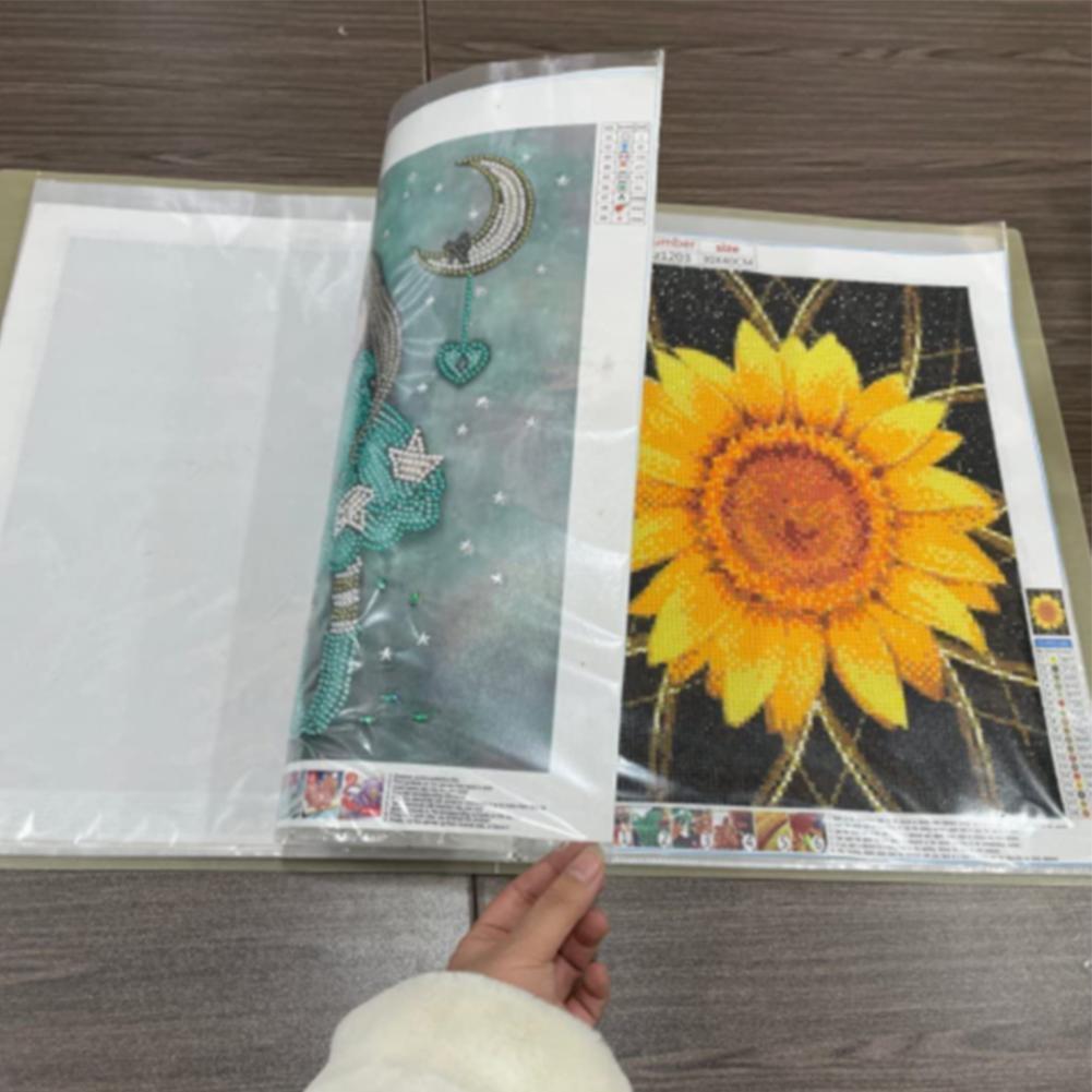 40/60 Pages A4 Transparent Document Information Booklet Office Information Folder Important File Storage Folder