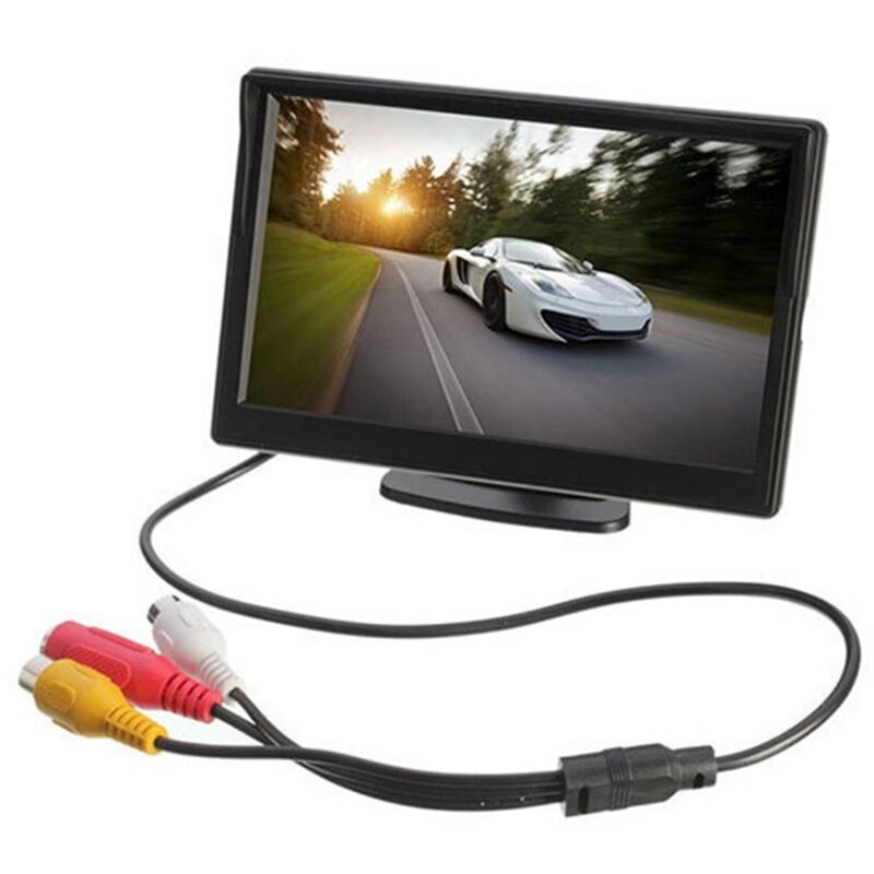 5inch Car Reversing Monitor LCD High Definition Digital Screen 2 Way Video Input