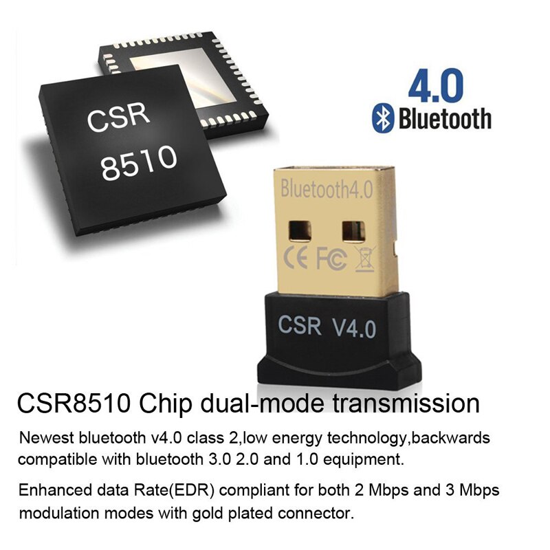 Oppselve Bluetooth Adapter V4.0 CSR Dual Modus kabellos Mini USB Bluetooth Dongle Musik Klang Absender Für Computer PC Laptop