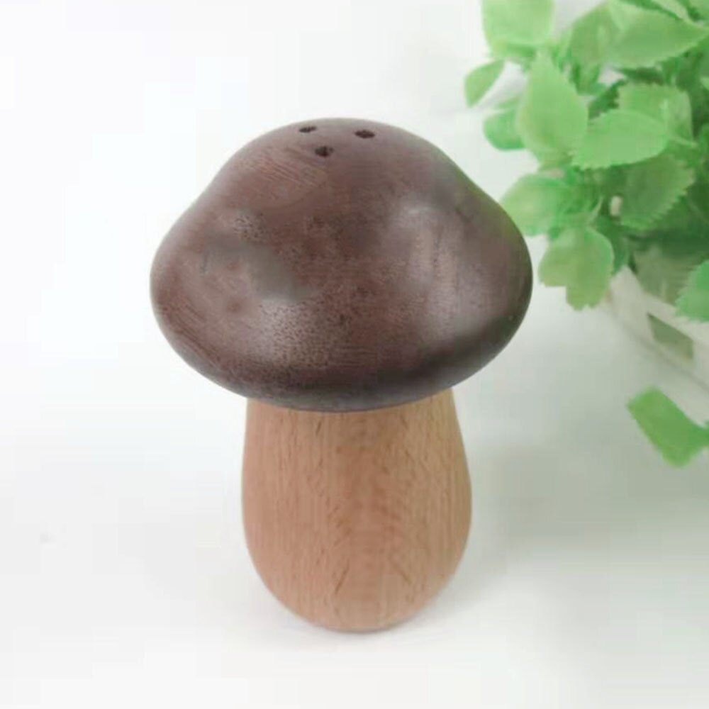 Japanese Mushroom Toothpick Box Wooden Popular Solid Wood Toothpcks Simple Personality Restaurant Toothpick Container: Style B