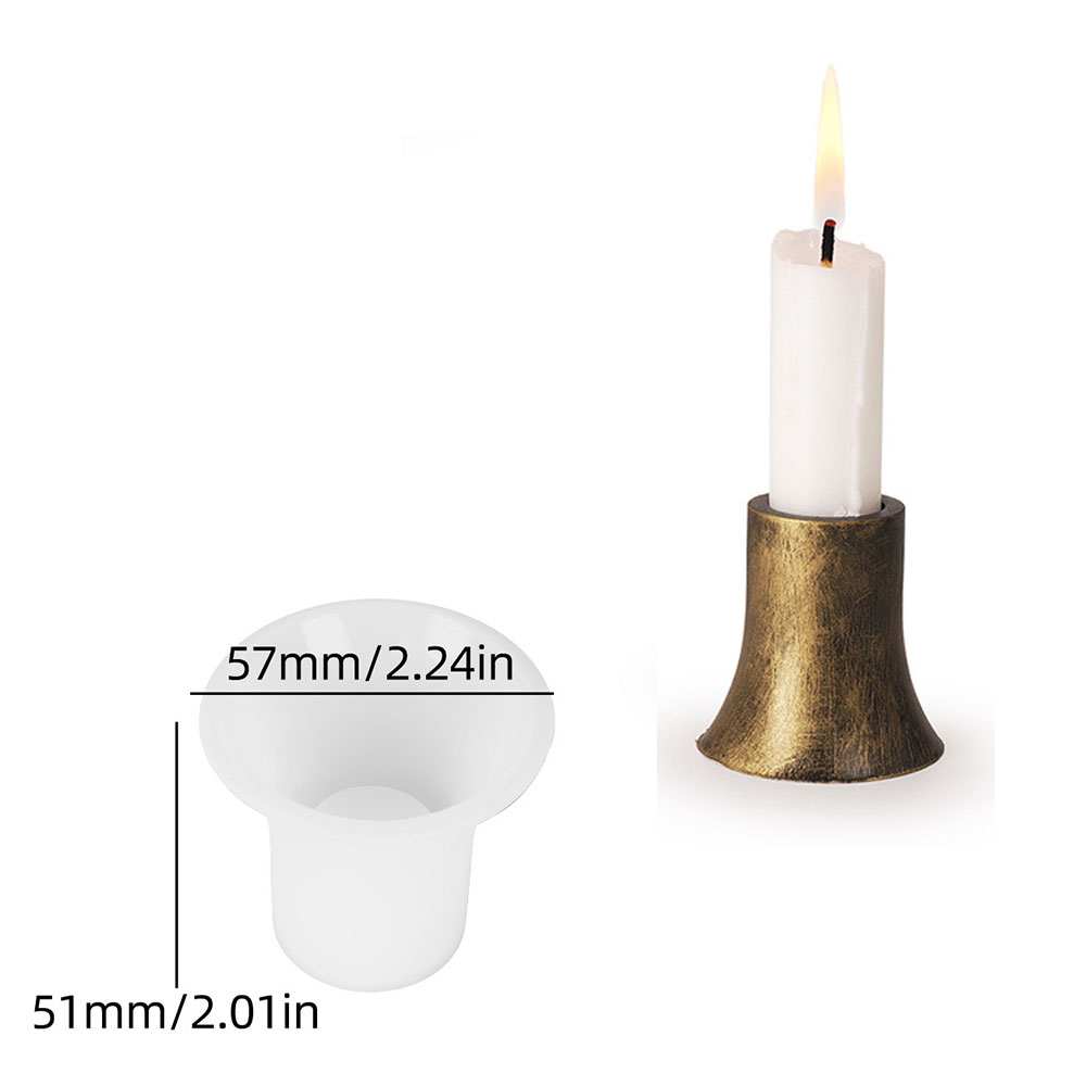 Silicone Mold Tray Candle Holder DIY Cimento Candlestick Decoração Tealight Holder Argila de resina de gesso