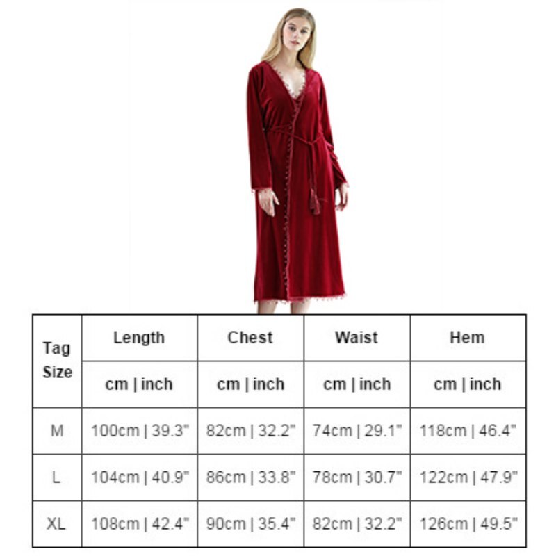 Nightgowns Women Autumn Velvet Homewear French Style Sexy Long Sleeve Warm Sleepwear