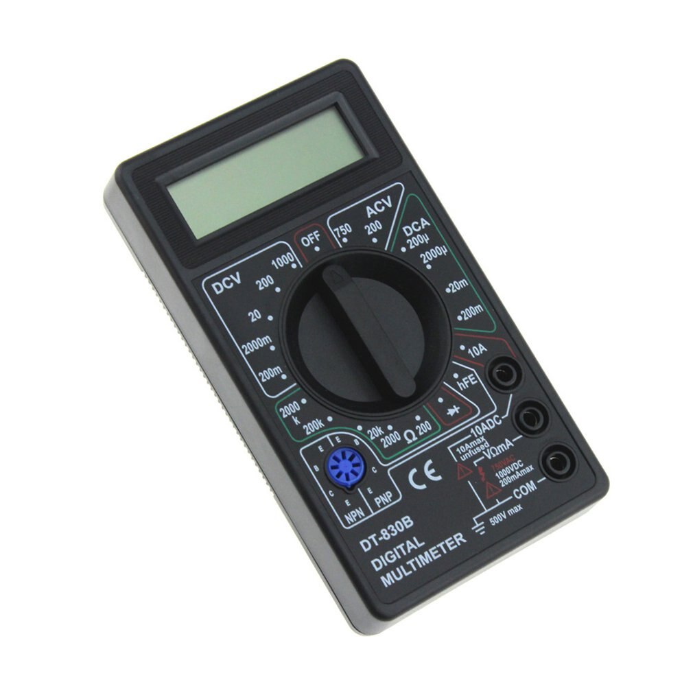 DT830B Mini Multimeter LCD Digital Multimetro For Volt Amp Ohm Tester Meter Voltmeter Ammeter Overload Protection