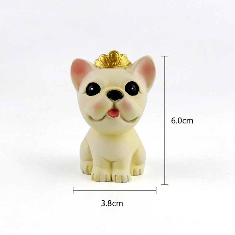 Akrylowa dekoracja na tort urodzinowy Topper pies rasy Husky flagi korona gwiazdy dekoracja piękny kreskówka szczeniak dla dziecka Kid Party ciasta prezenty: 11 resin Dog