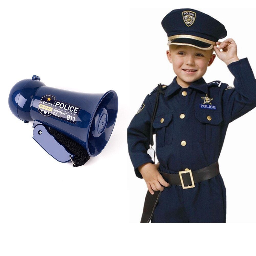 Children Role Play Toy Portable Megaphone Pretend Play Kids Policeman's ...