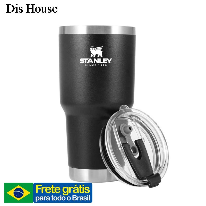 30oz copos de aço inoxidável copo stanley termos parede dupla vácuo copo manter vasos frios viagem copo garrafa água garrafa térmica