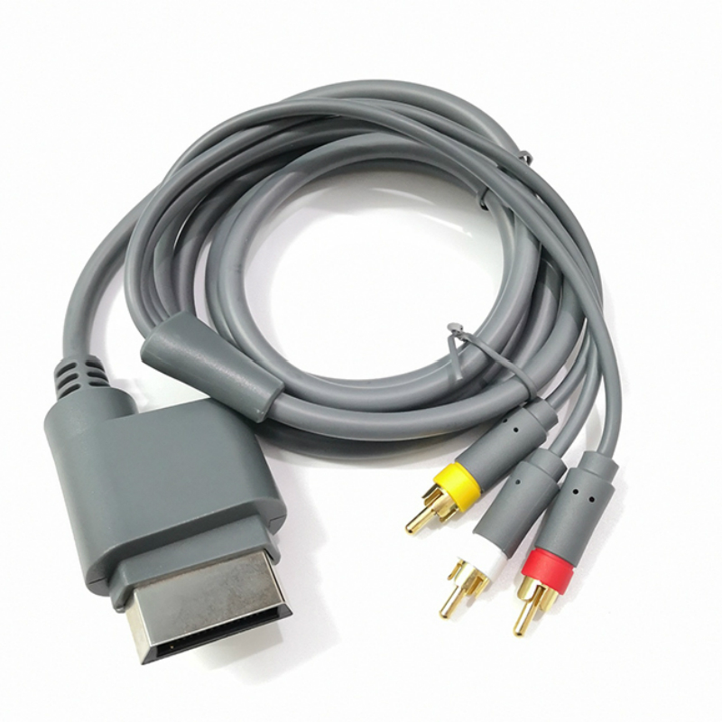 Cable AV compuesto chapado en oro de 1,8 m, alta definición, 3 RCA, HD, para TV, Audio y vídeo, componente de Cable óptico para Xbox360